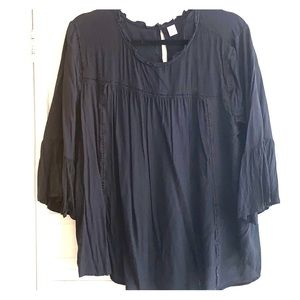 Keyhole back Peasant Top - Size XL